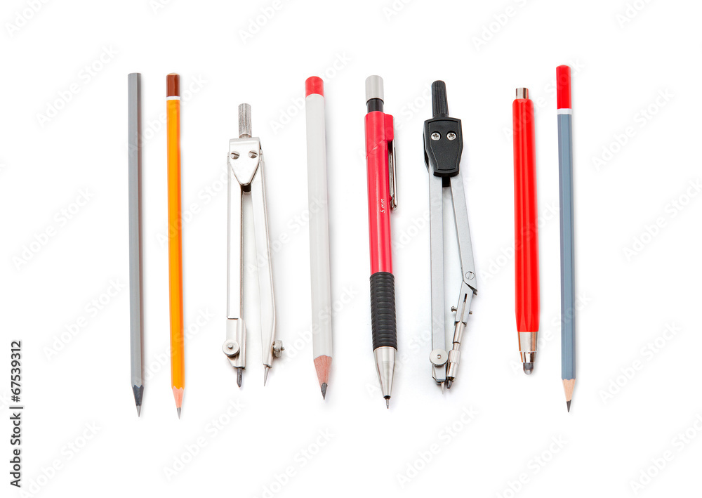 dividers with pencils