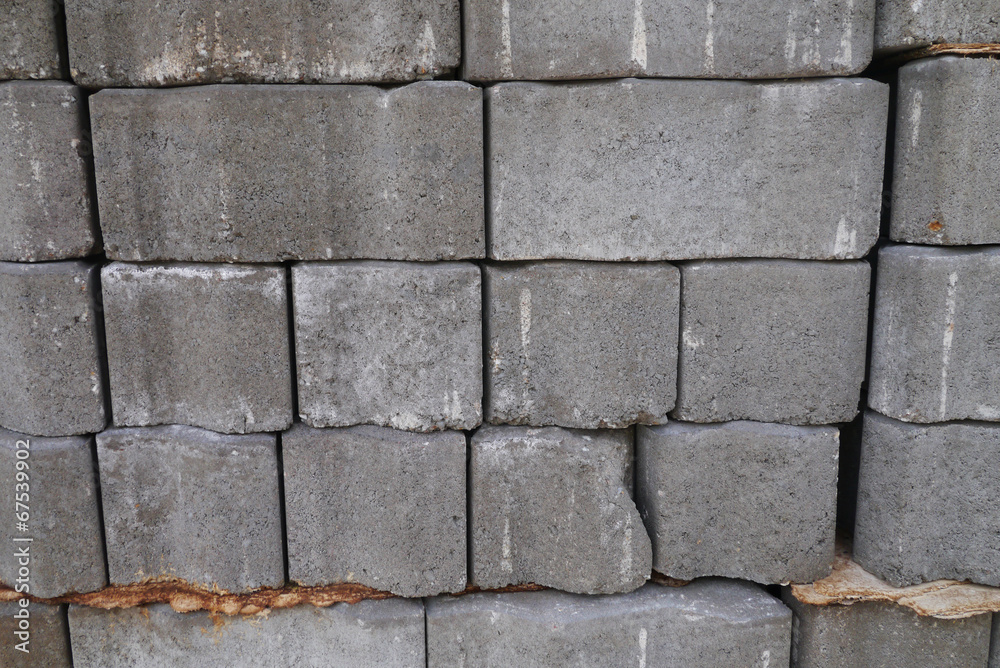 Fototapeta premium Textured background of cement bricks
