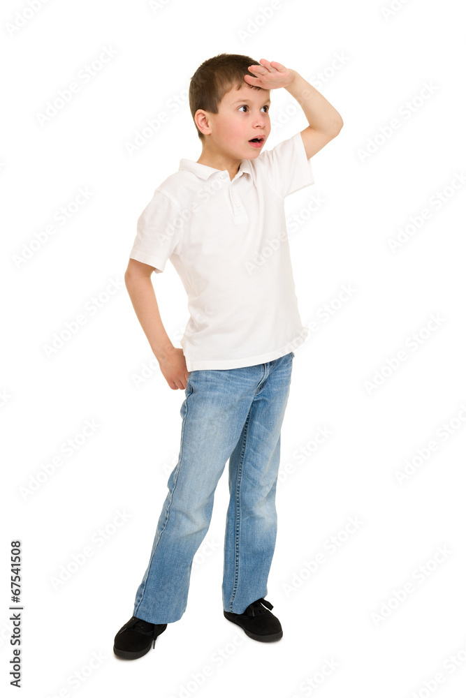 boy posing on white boy posing on white