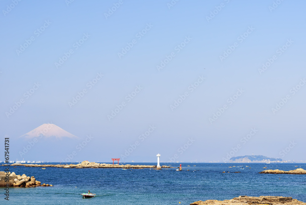 Obraz premium 森戸海岸