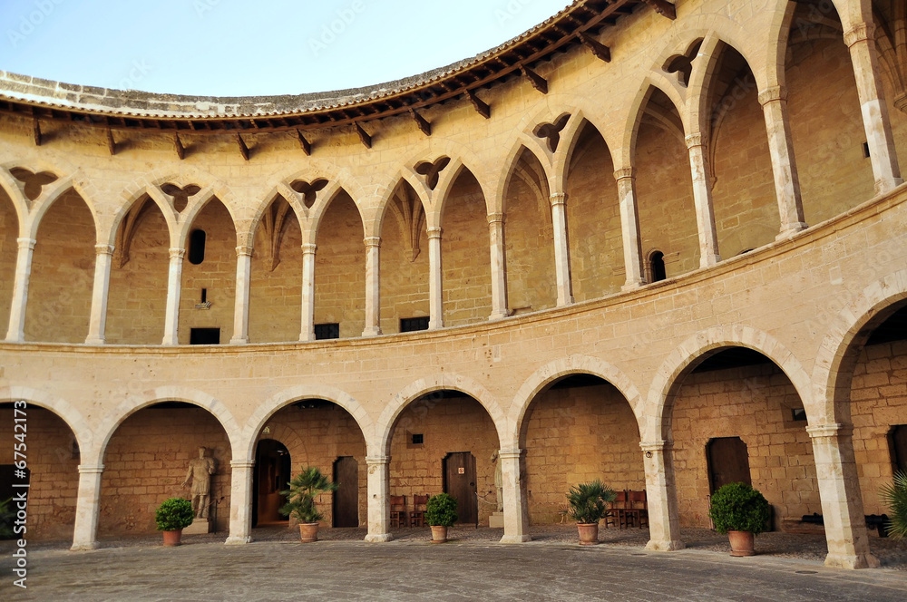 Patio circular del castillo de Bellver. Palma de Mallorca