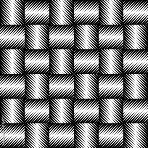 Black and white jagged edge seamless pattern © noppanun
