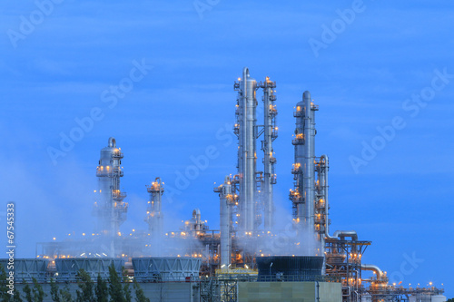 Refinery factory twilight
