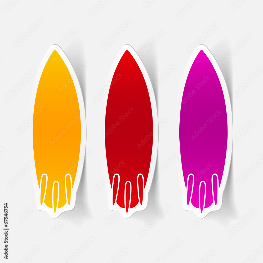 realistic design element: surfing realistic design element: surfing