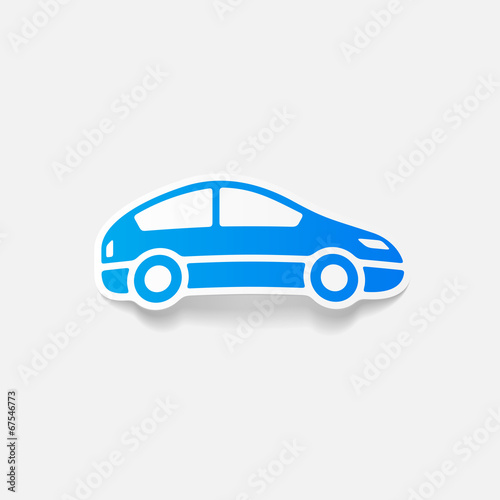 realistic design element  car