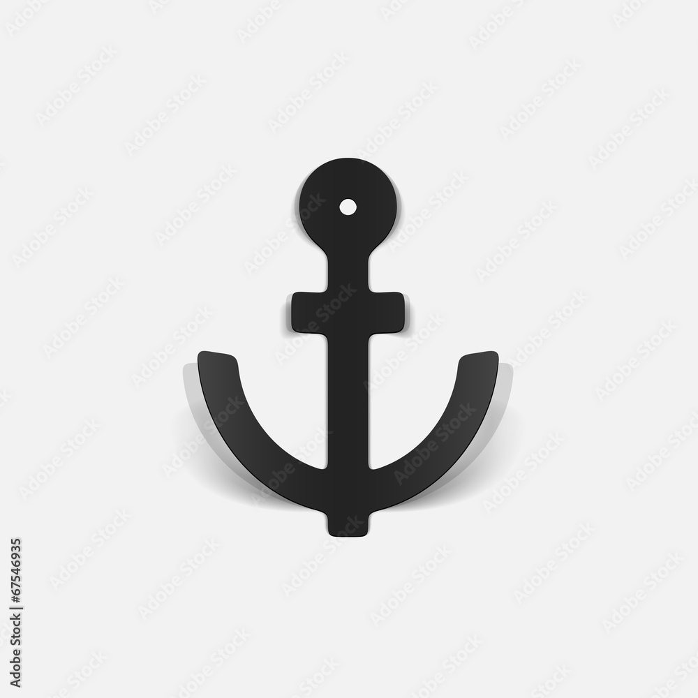 realistic design element: anchor realistic design element: anchor