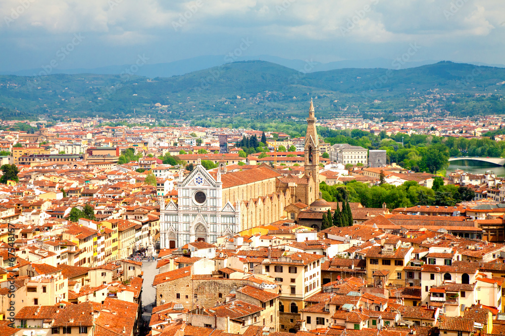 View of Florence with Santa Croce
