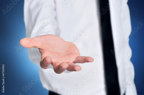 Man offer hand