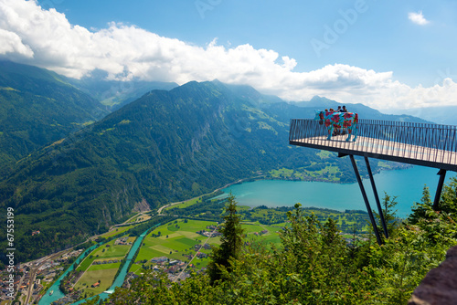 Aussichtsplattform im Berner Oberland photo