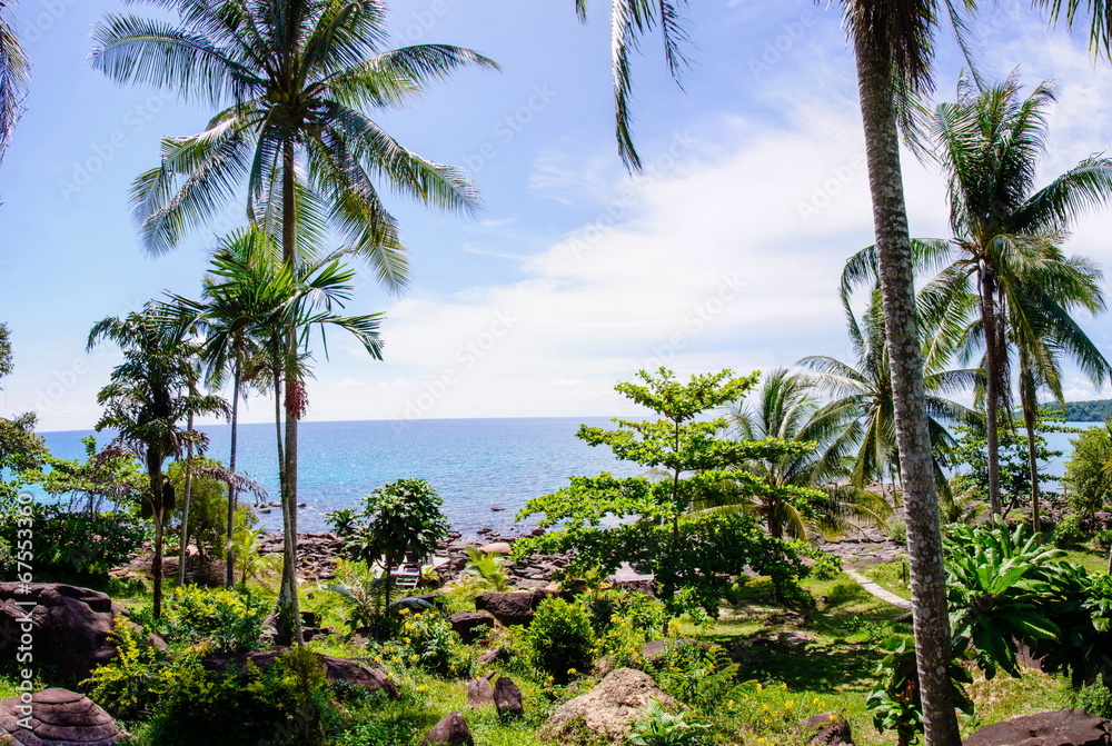 Beautiful tropical landscape on Koh Kood island, Thailand