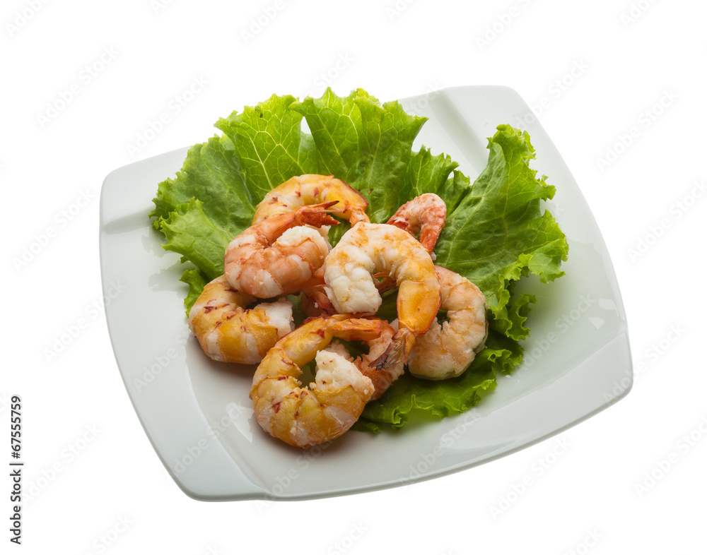 Unshelled king prawn Unshelled king prawn