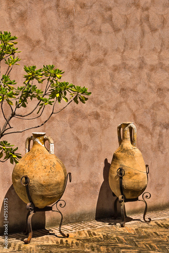 Two old roman amphoras