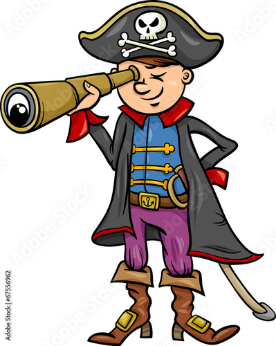 pirate boy cartoon illustration