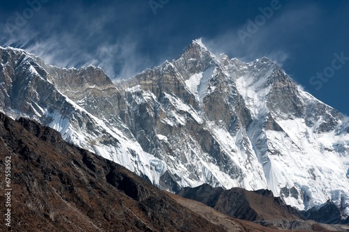 View of Lhotse from Pheriche