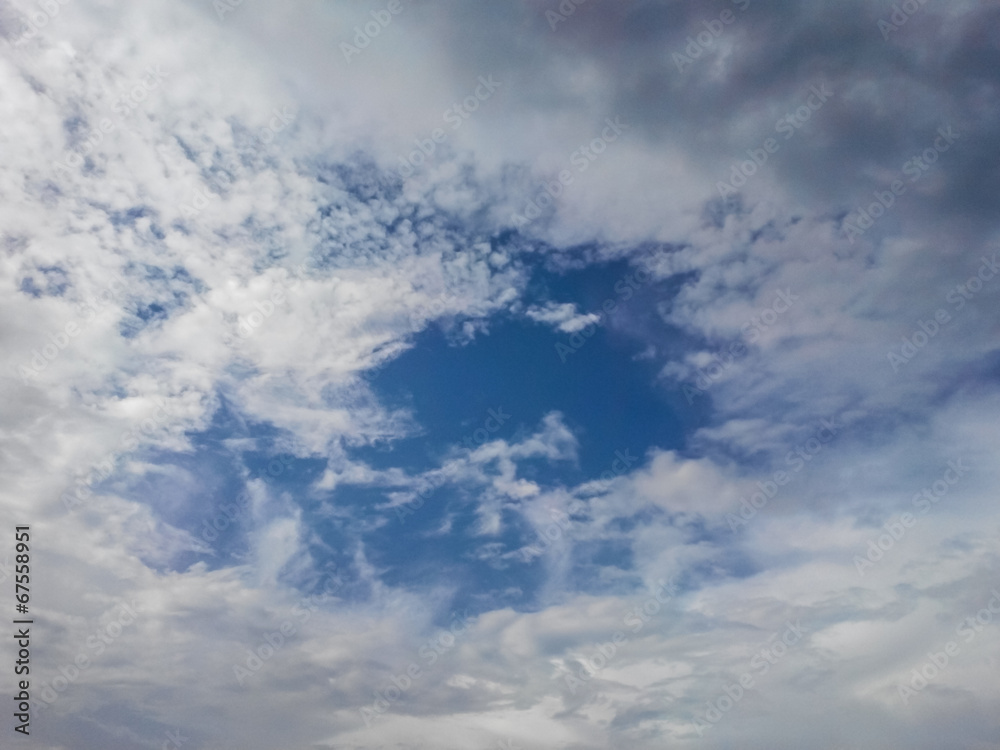 Obraz premium Clouds Blue Sky, Texture