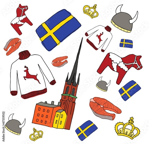 Photography Vector symbols of Sweden