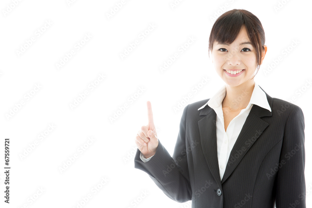 asian businesswoman on white background asian businesswoman on white background