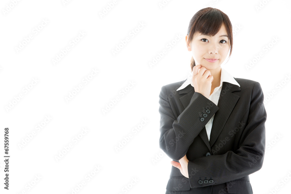 asian businesswoman on white background asian businesswoman on white background