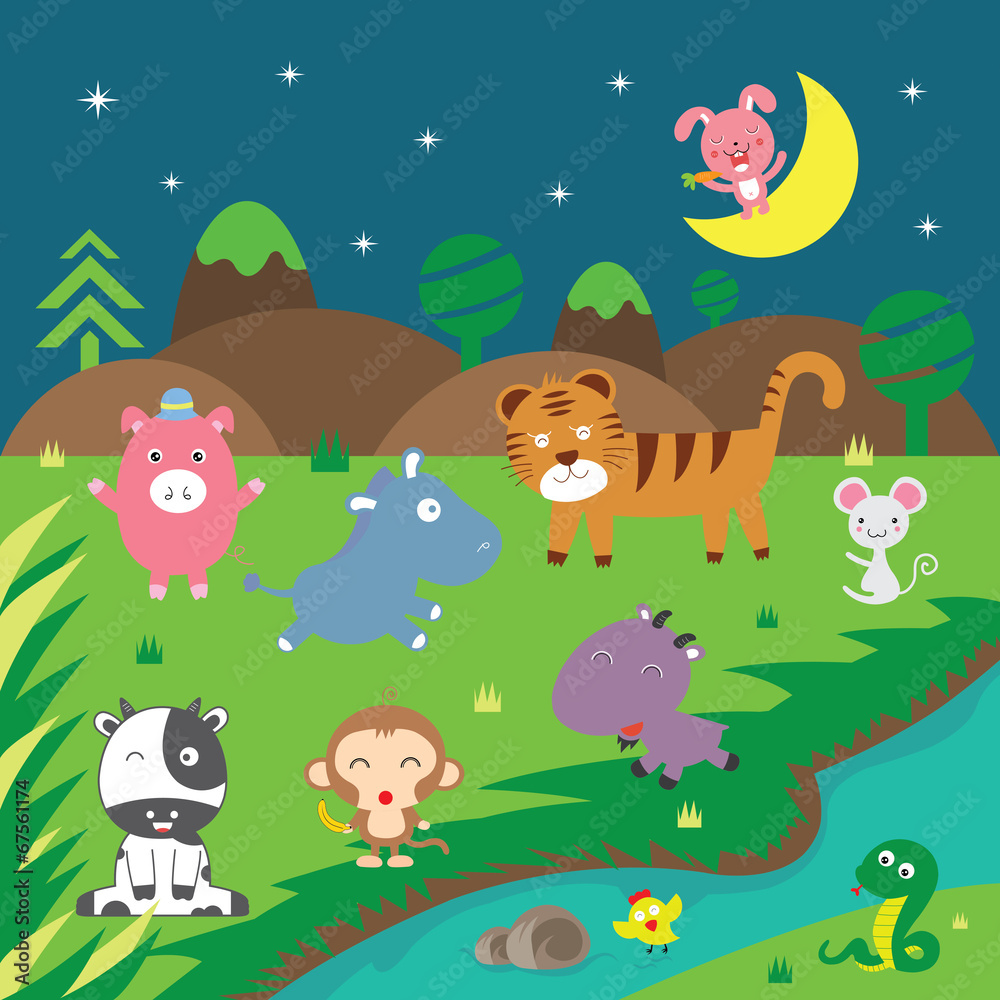cute vector animals