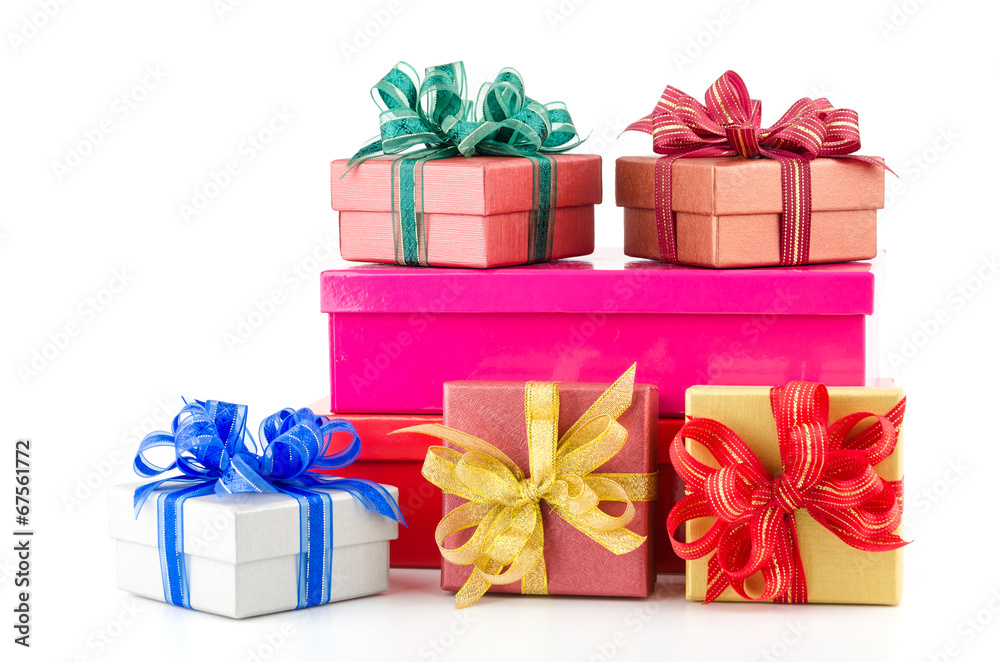 Obraz premium Gift box isolated white background