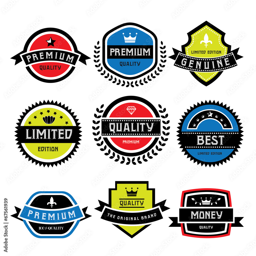 Obraz premium vintage labels set