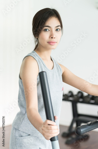 Woman workout at fitness