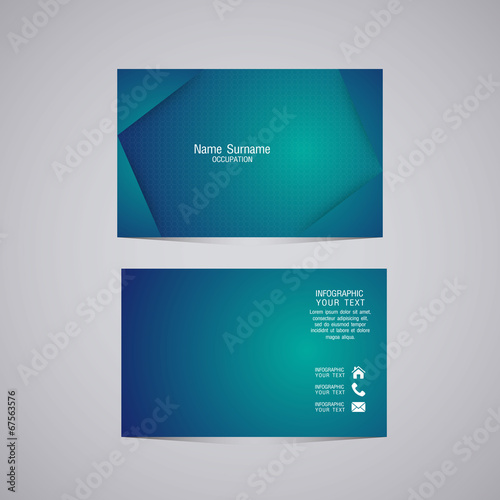 Vector abstract creative business cards (set template)