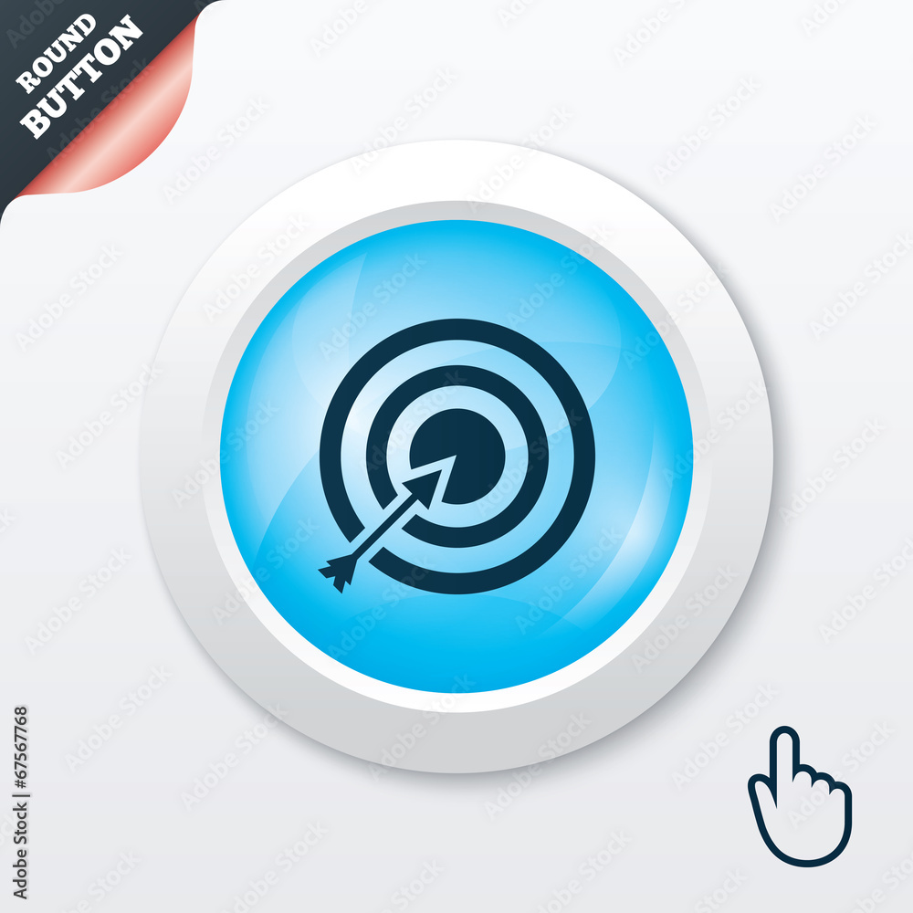 Target aim sign icon. Darts board symbol. Target aim sign icon. Darts board symbol.