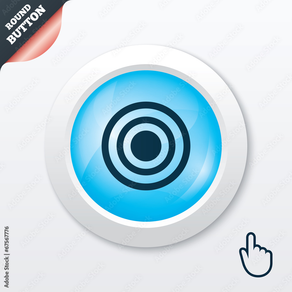 Target aim sign icon. Darts board symbol. Target aim sign icon. Darts board symbol.