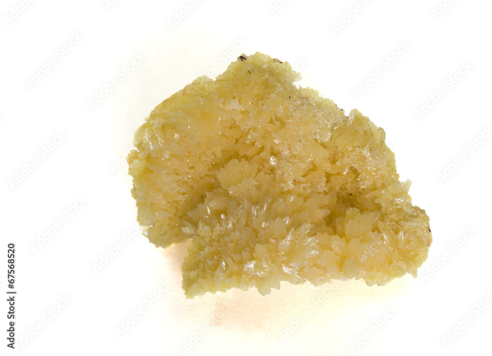 Mimetite (lead arsenate chloride) Tsumeb, Namibia. 4.2cm across. Mimetite (lead arsenate chloride) Tsumeb, Namibia. 4.2cm across.