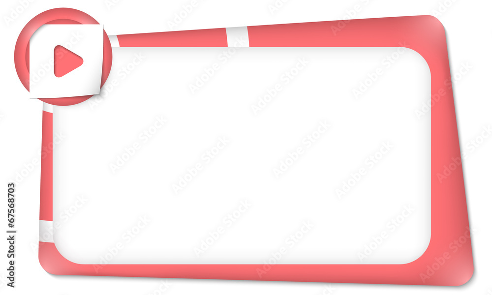 vector frame for any text with play symbol vector frame for any text with play symbol