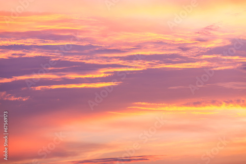 Fantastic soft iridescent clouds sky © danielskyphoto