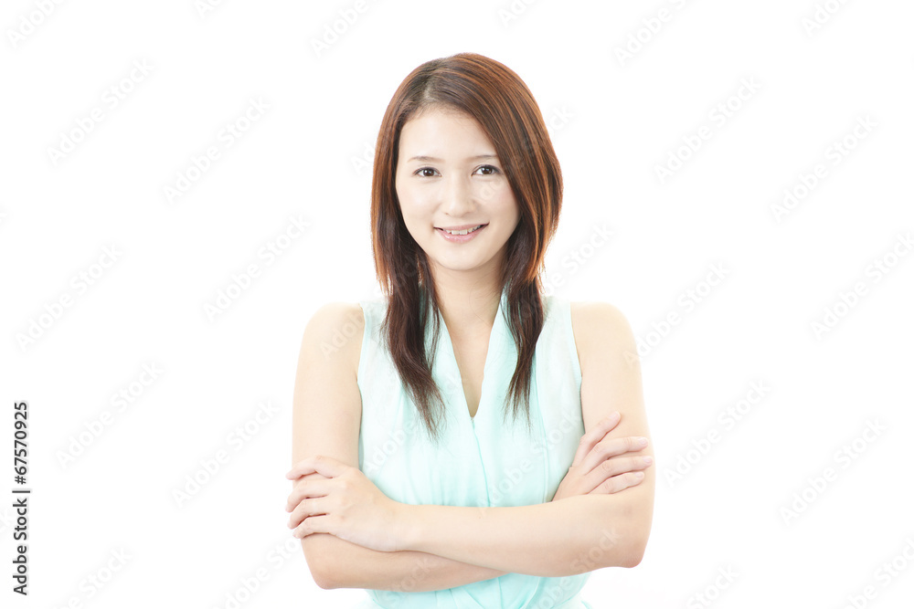 笑顔の女性 笑顔の女性
