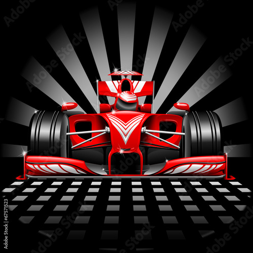 Formula 1 Red Race Car photo