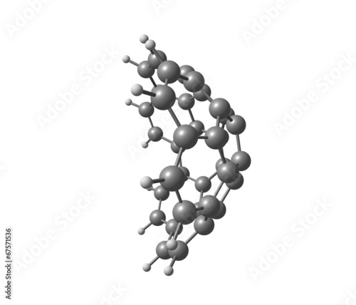 Circumtrindene molecule isolated on white photo