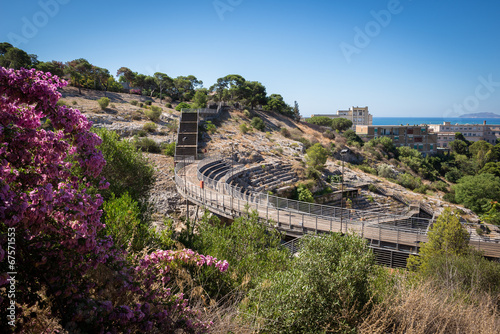 Bild auf Leinwand Cagliari, veduta dell'anfiteatro romano