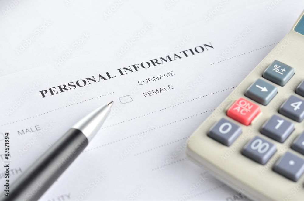 Application form concept for applying for a job Application form concept for applying for a job
