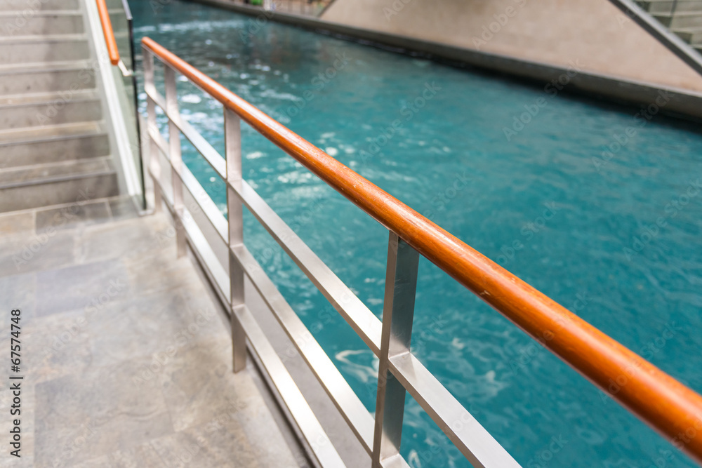 Fototapeta premium railing on pathway