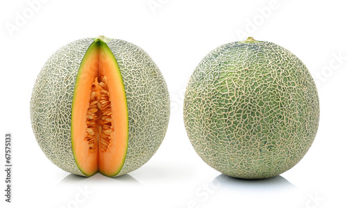 melon isolated on white background