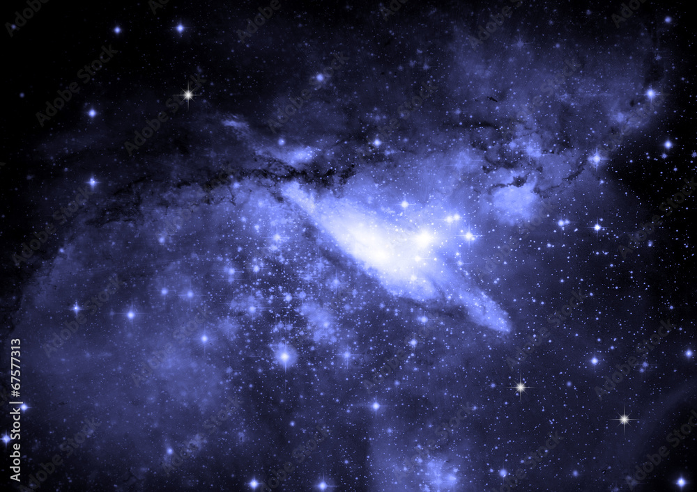 Star field in space and a nebulae Star field in space and a nebulae