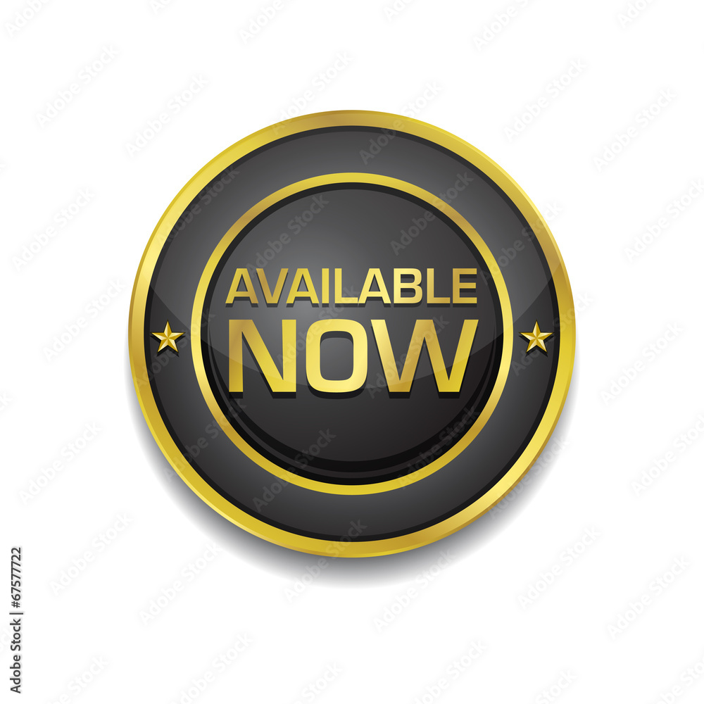 Available Now Glossy Shiny Circular Vector Button Available Now Glossy Shiny Circular Vector Button