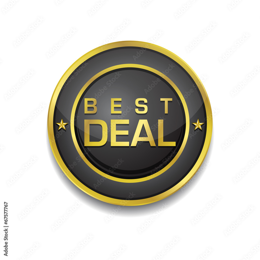 Best Deal Glossy Shiny Circular Vector Button Best Deal Glossy Shiny Circular Vector Button
