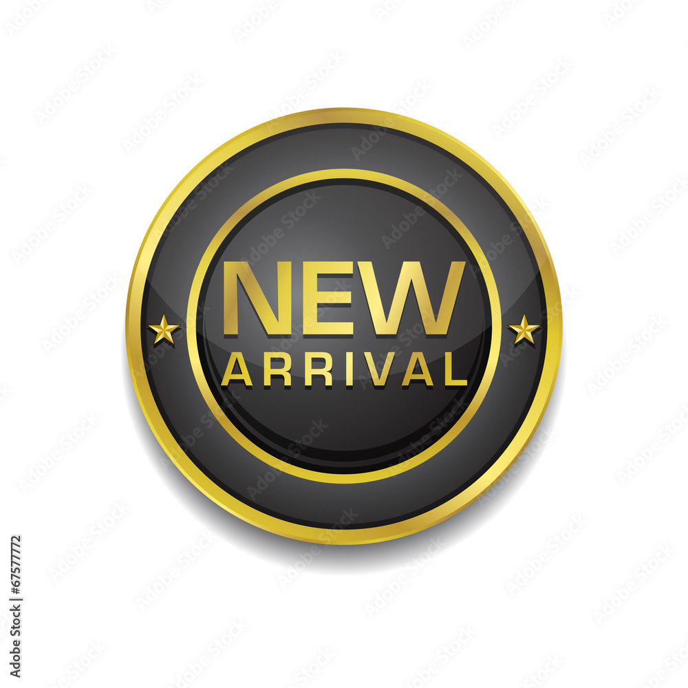 New Arrival Glossy Shiny Circular Vector Button New Arrival Glossy Shiny Circular Vector Button