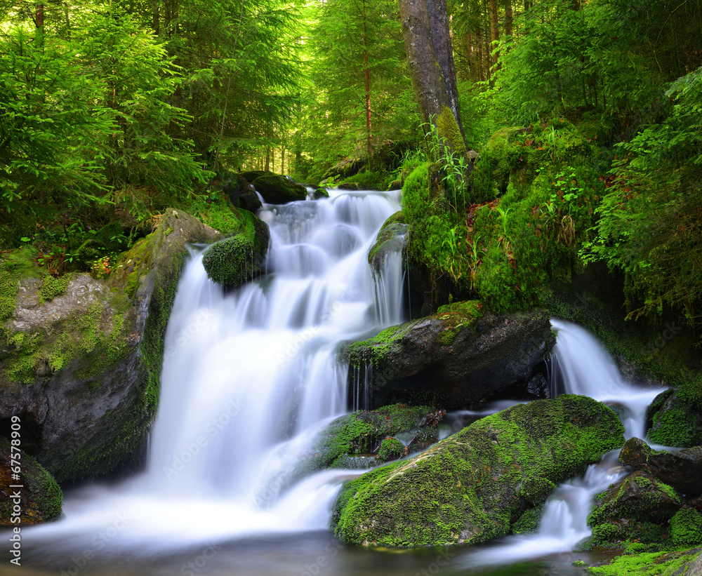 Waterfall in the national park Sumava-Czech Republic Waterfall in the national park Sumava-Czech Republic