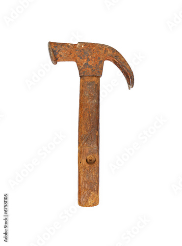 Old rusty hammer