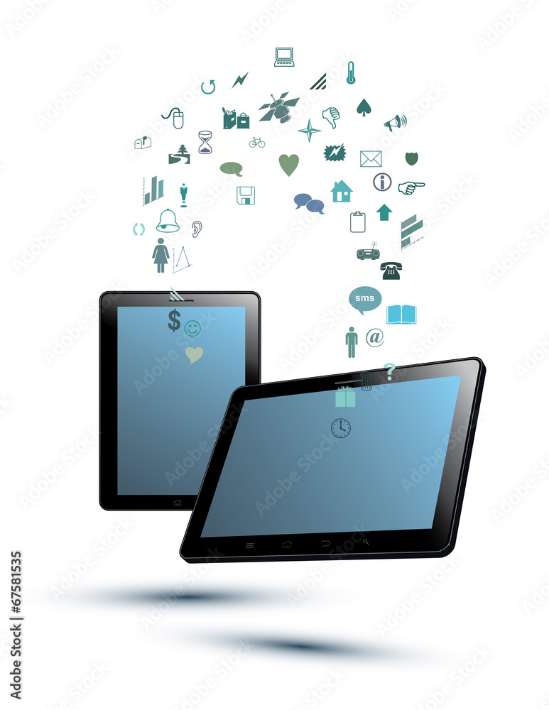 Multimedia illustration Multimedia illustration