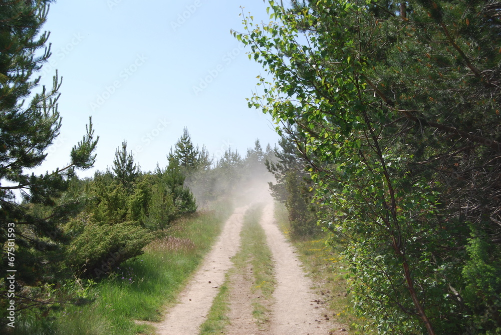 Fototapeta premium Offroad driving in the mountain