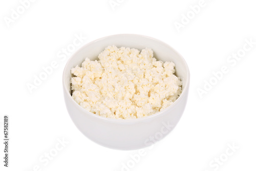Cottage cheese. Curd.