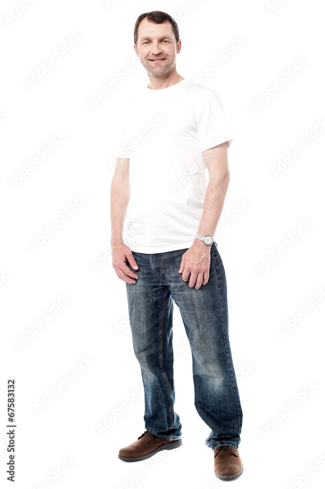 Calm and relaxed middle age man Calm and relaxed middle age man