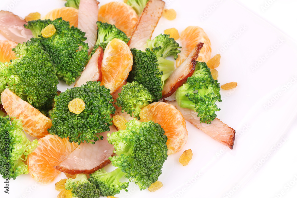 Close up of broccoli salad. Close up of broccoli salad.